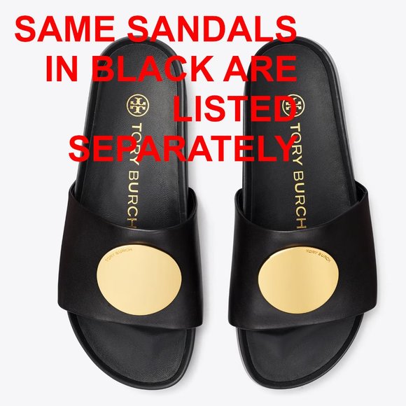 Tory Burch PATOS SLIDE Platform Sandals SUPER COMFY! 9.5 New Ivory Cream - Picture 2 of 14